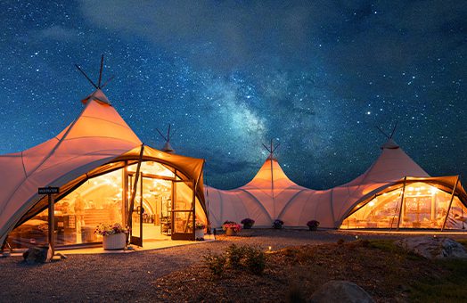 Don’t Just See the Sights. Sleep Among Them.